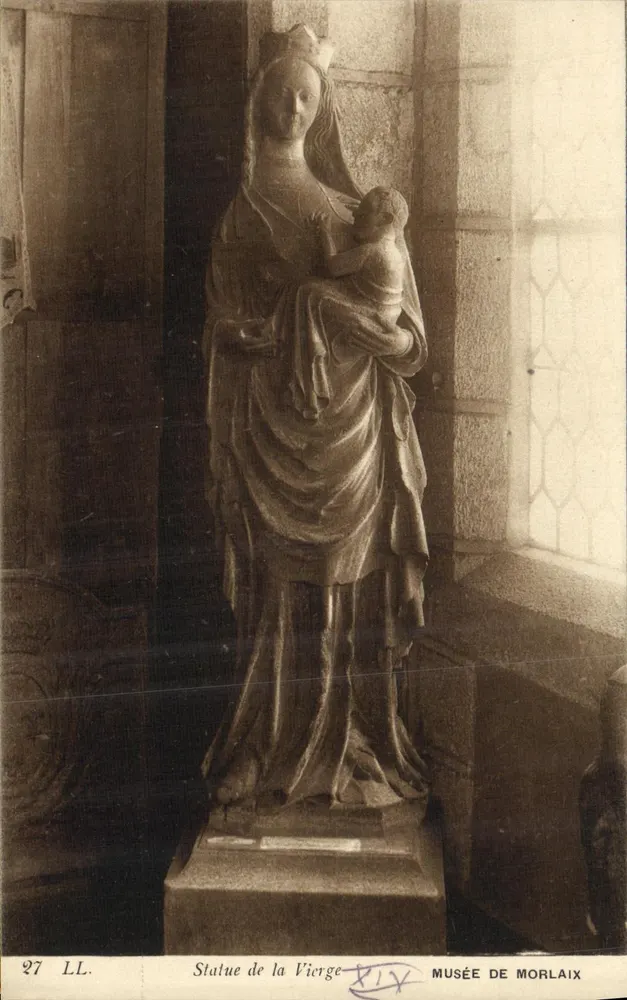 Estátua da Virgem — Museu de Morlaix — LL n°27 - Frente