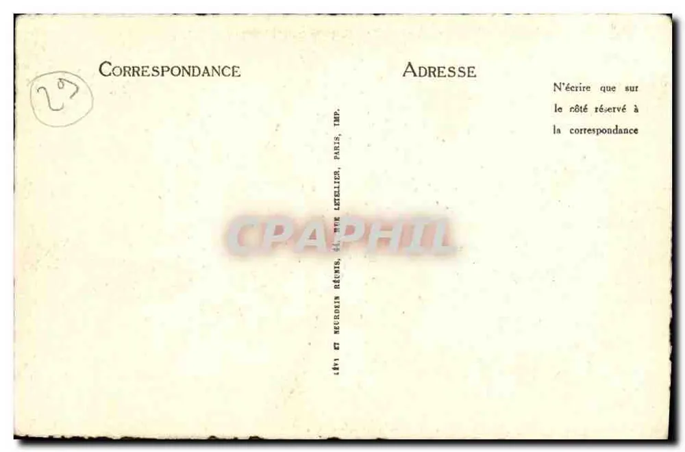 Morlaix — Escada da Grande Rue, N° 14 (século XV) — ND - Verso