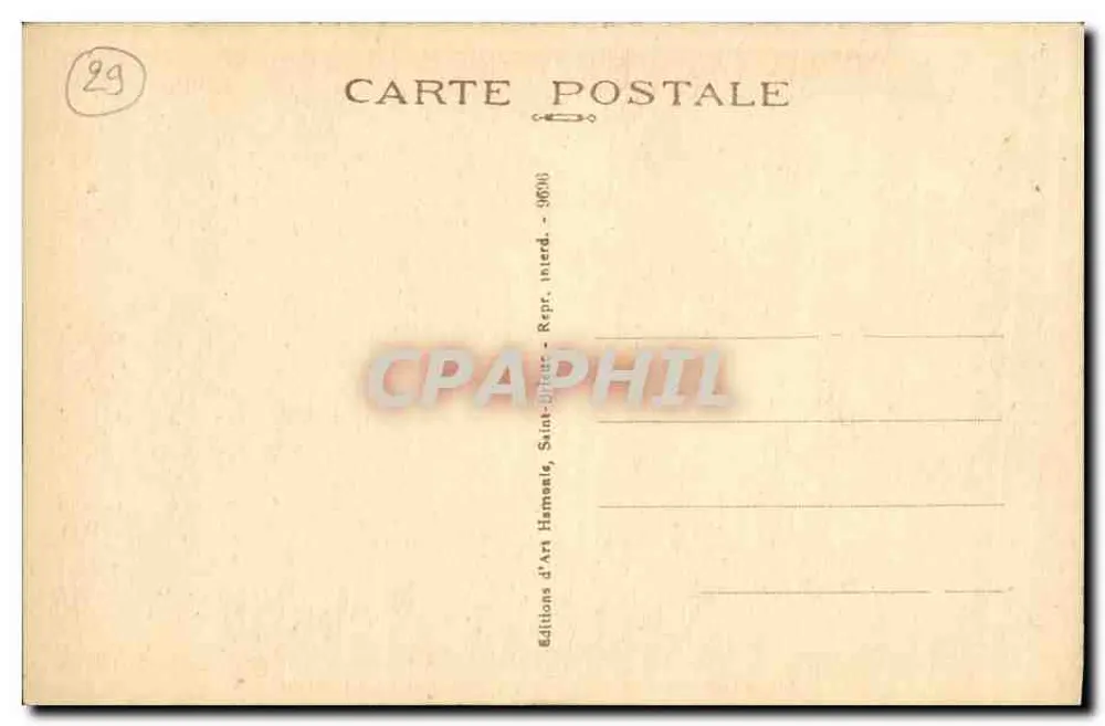 Bretagne - Altes Paar aus Plougastral-Daoulas — Ambury - Rückseite