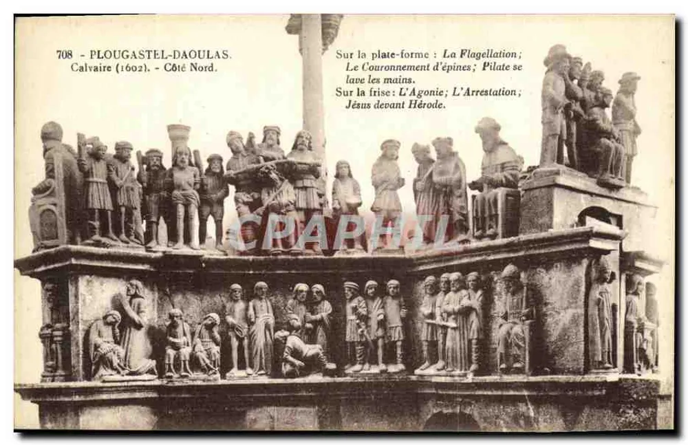Calvarienberg von Plougastel-Daoulas — Nordseite — Verleger Le Doaté, phot. - Caligramin - Vorderseite