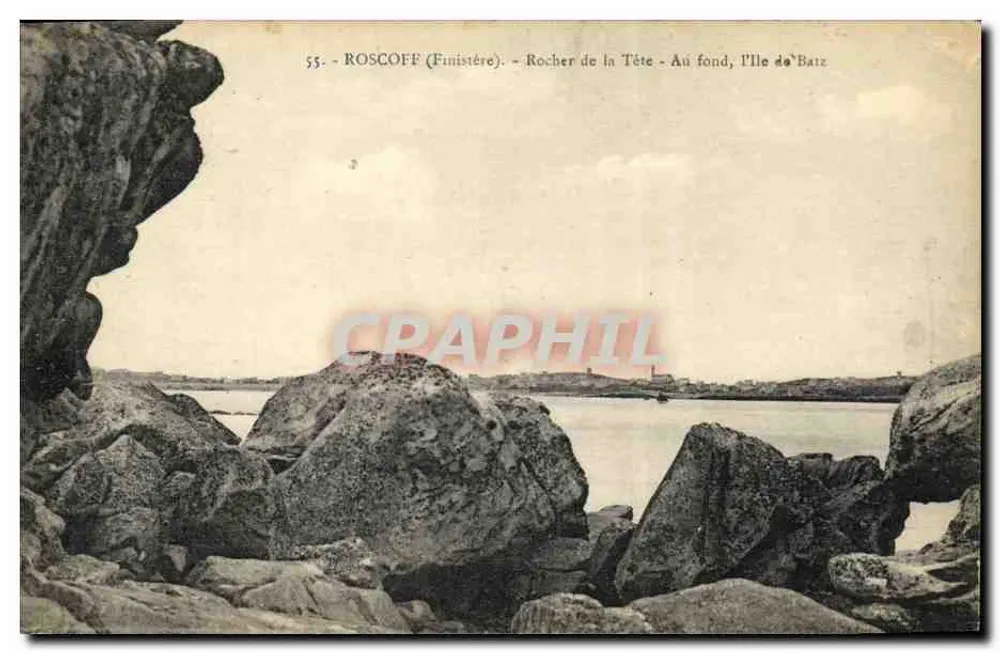 Roscoff (Finistère) — Rocher de la Tête - Im Hintergrund, Île de Batz — Verlag nicht sichtbar - Vorderseite