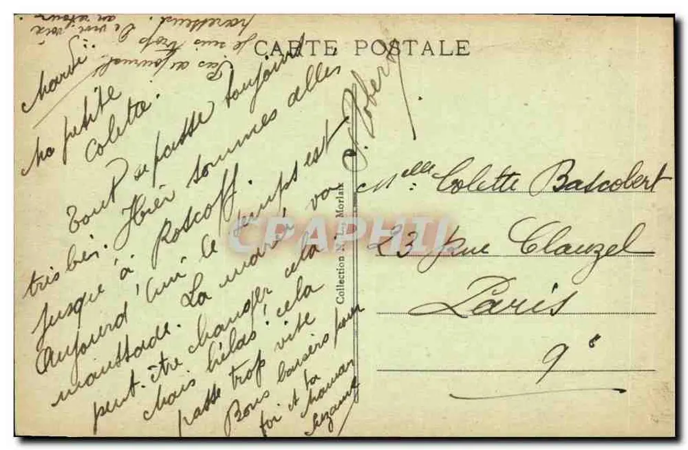 Roscoff (Finistère) — Rocher de la Tête - Im Hintergrund, Île de Batz — Verlag nicht sichtbar - Rückseite
