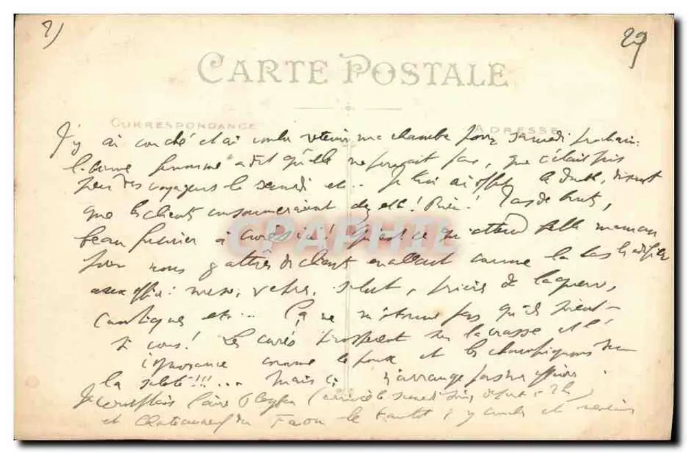Quimper — Panorama da Cidade — Artaud e Norais, Nantes - Verso