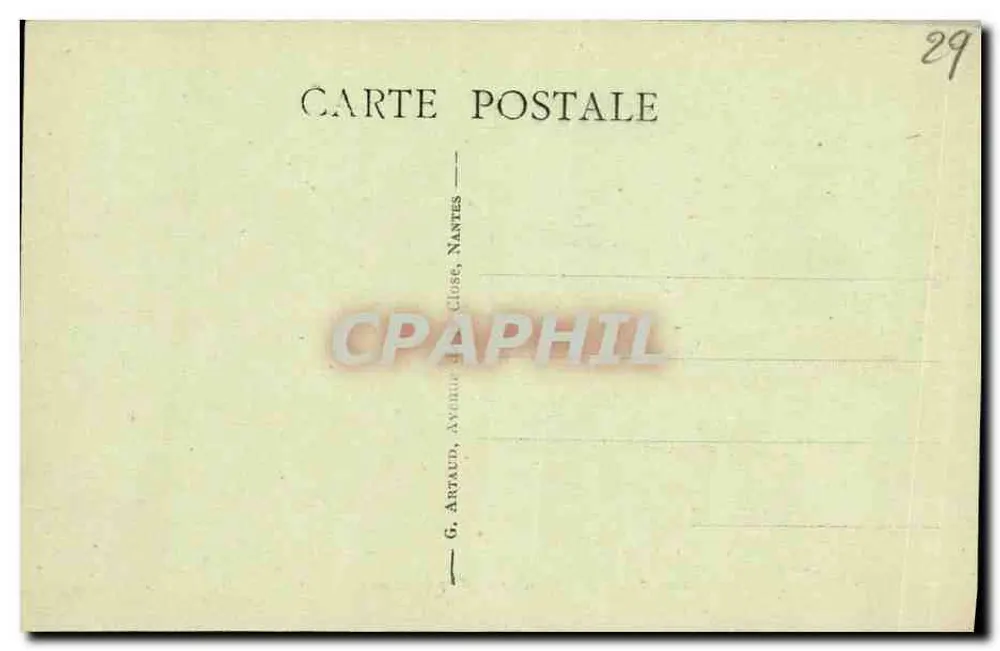 BREST - Der Vorhafen und die Drehbrücke — Verlag G. Artaud, Nantes, Nr. 386 - Rückseite