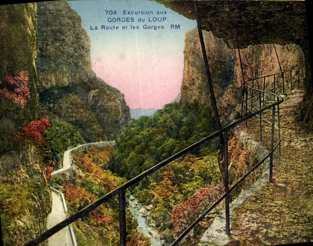 Gorges do Lobo — Excursão às Gorges do Lobo RM — Ed. D'Art. Rostan & Nutter, 19 R. Marceau, Nice - Frente