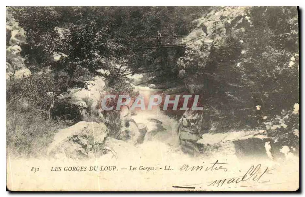 As Gorges do Lobo — LL. — Editor Madellet, n° 831 - Frente