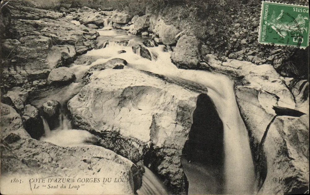 Loup Gorges — Côte d'Azur — Verlag ELO, Nr. 1863 - Vorderseite