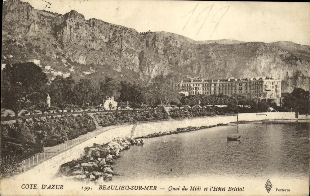 Beaulieu-sur-Mer — Quai du Midi und das Hotel Bristol — Pertecta - Vorderseite