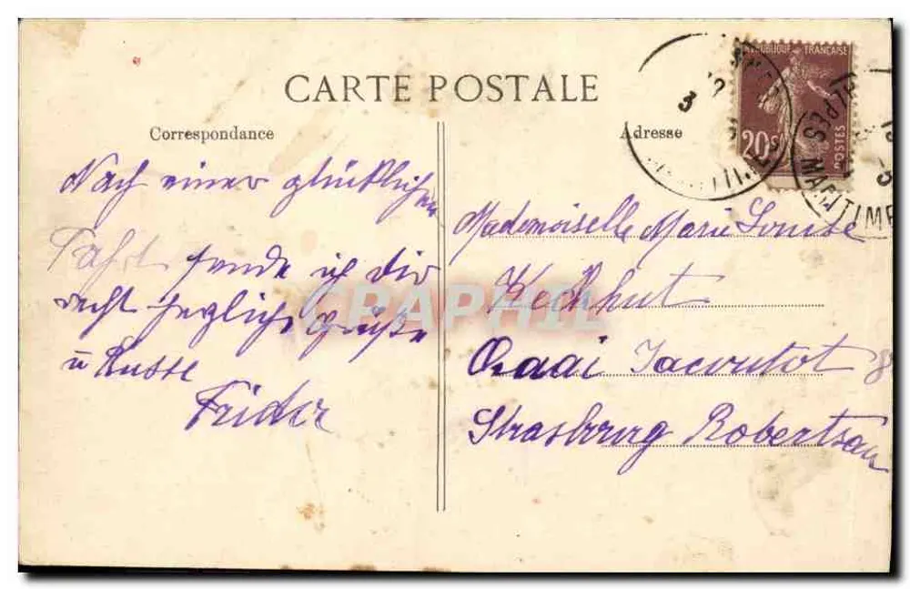 Beaulieu-sur-Mer — Quai du Midi und das Hotel Bristol — Pertecta - Rückseite