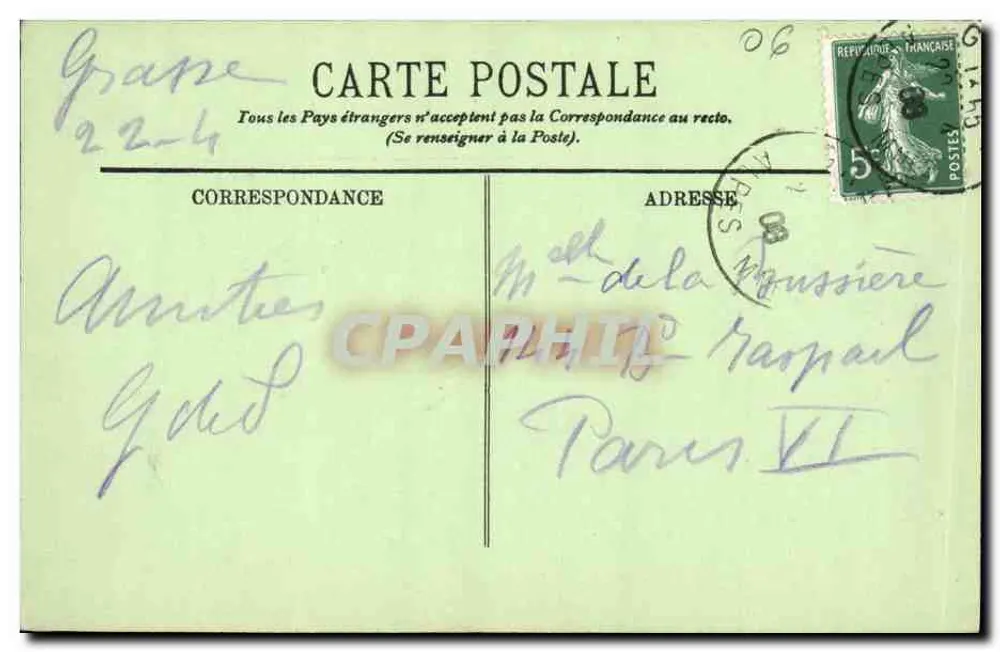 Grasse — Vista a leste — LL. - Verso