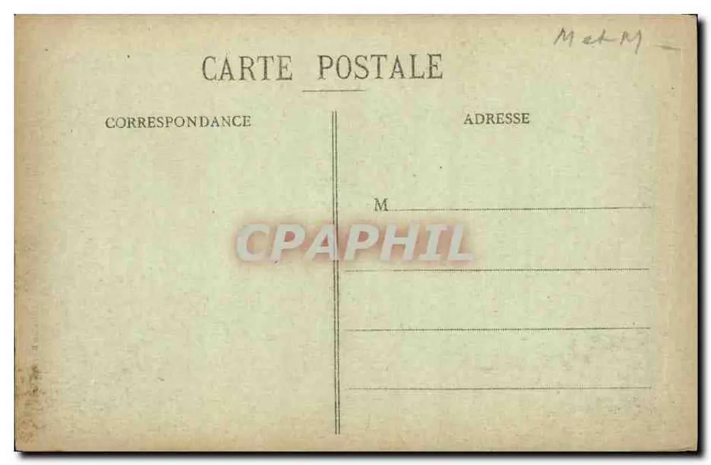 Nomeny - Rue de l'Église — Ruinen nach dem Krieg 1914-1918 — Verlag: Europäischer Verlag - Rückseite