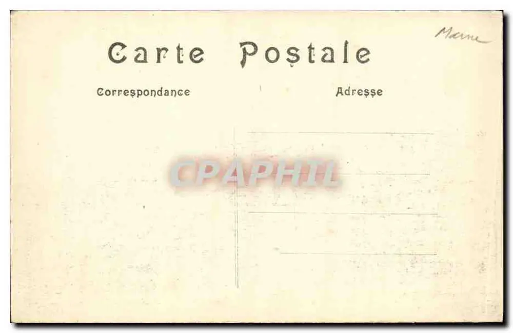 Courdemanges — Le Château après le bombardement — Laarbert phot. edit. St-Dizier - Rückseite