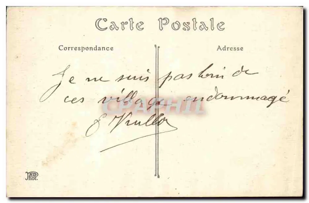Ypres — A Rue de Dizmude — Foto Baroux, Ypres, n° 190415 - Verso