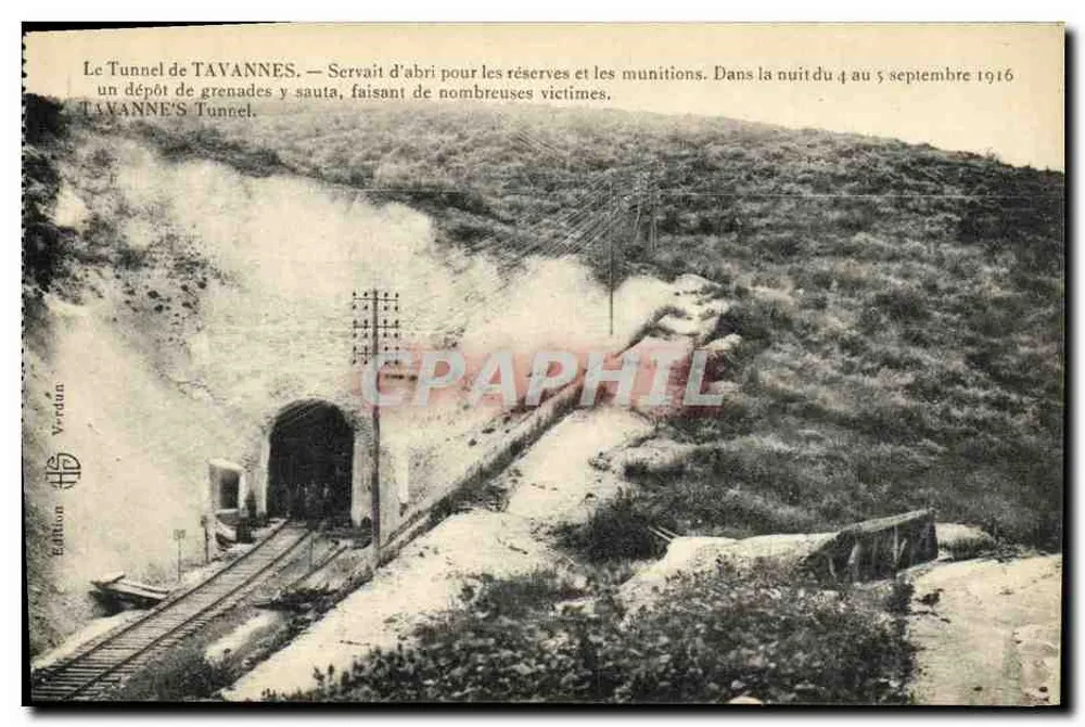 Tunnel von Tavannes — Verlag Verduin, Seriennummer nicht sichtbar - Vorderseite
