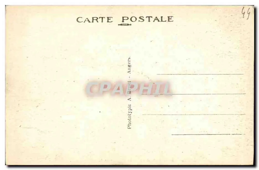 Batz (Loire-Inf.) — A Praia de Saint-Michel — Fototipia A. Bruel - Angers, n°16 - Verso
