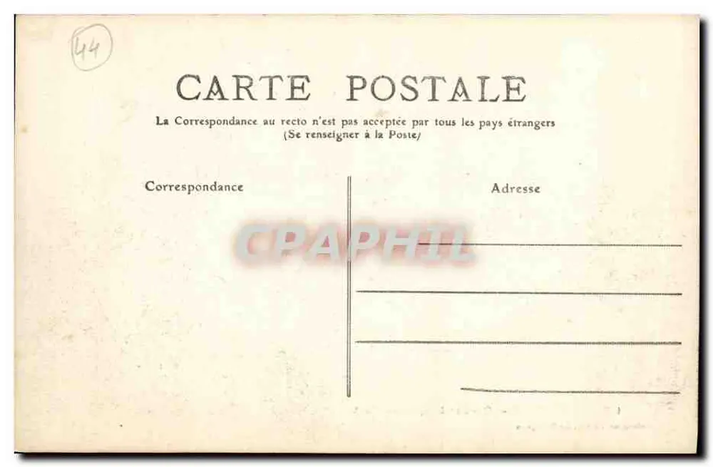 Le Pouliguen — Kai und Hafenamt — Sammlung Fodéré - Rückseite