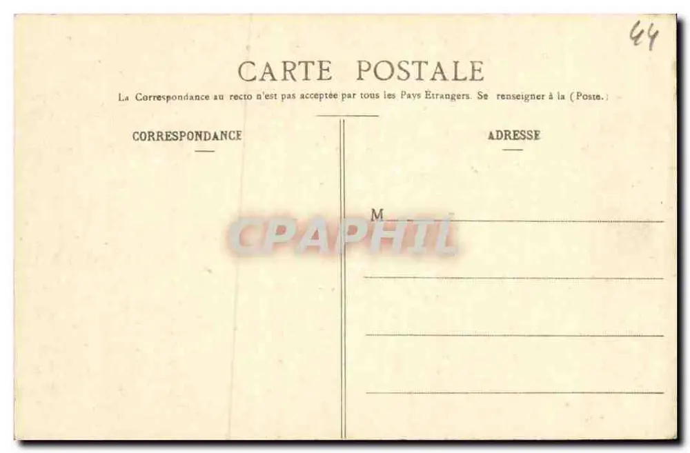 Le Pouliguen - Ponta de Pen-Château — Coleção H. T. N° 204 - Verso