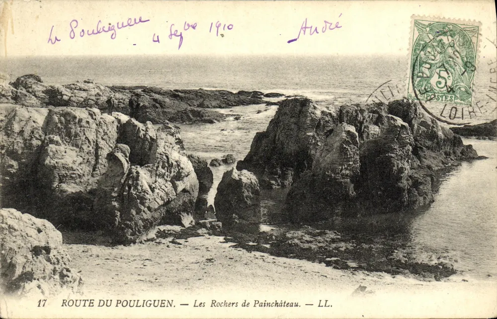 Route von Pouliguen — Die Felsen von Painchâteau — LL. - Vorderseite