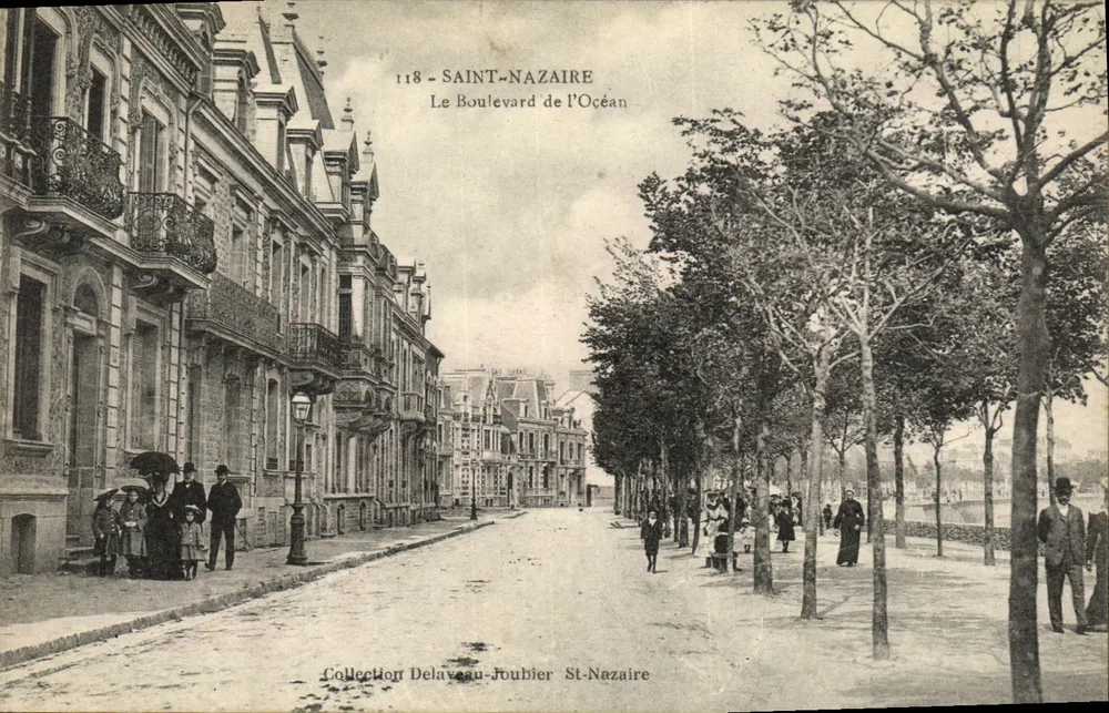 Saint-Nazaire — Boulevard de l'Océan — Sammlung Delaveau-Foubier - Vorderseite
