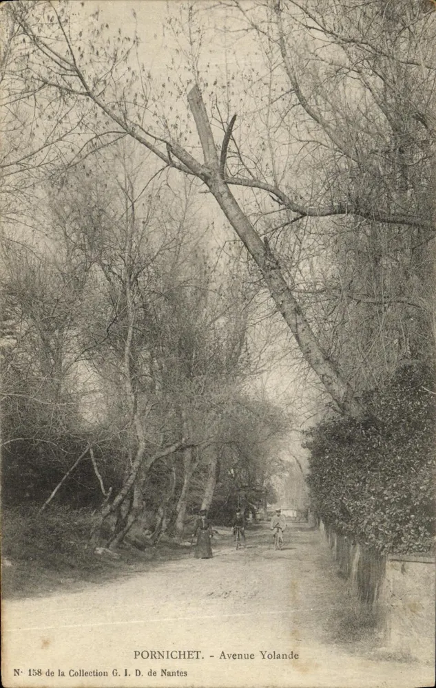 PORNICHET - Avenida Yolande — Coleção G. I. D. de Nantes, n° 158 - Frente