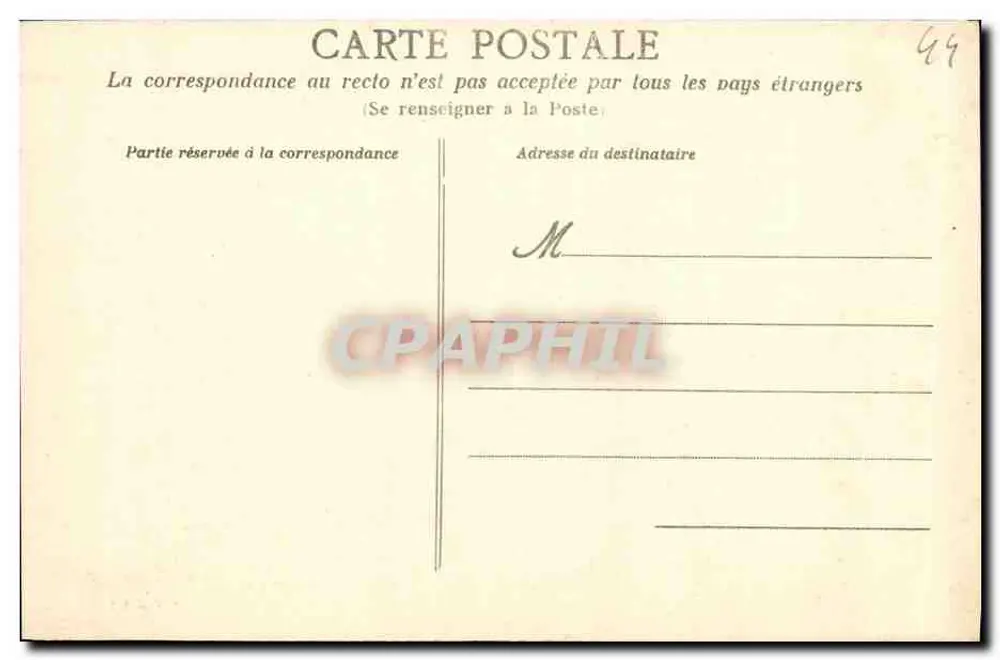 Ambiente de PORNICHET (Loire-Inf.) — A ponta de Chemoulin — Editor não identificado, n° de série 114 - Verso
