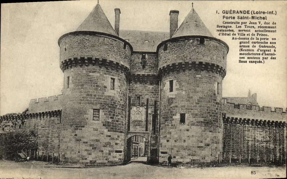 Guérande (Loire-Inf.) — Porta Saint-Michel — F. Chapeau, Nantes, n°85 - Frente