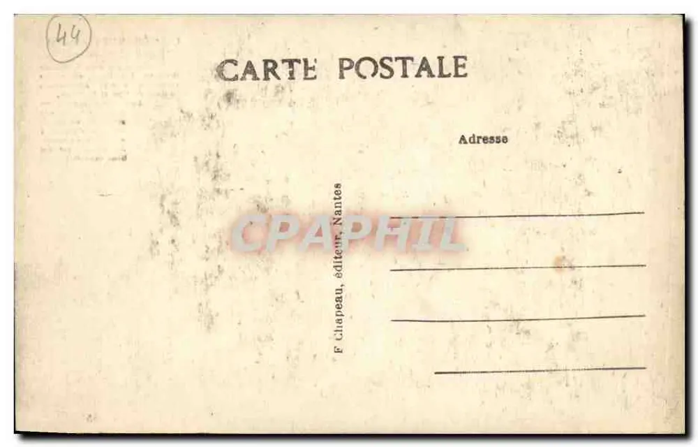 Guérande (Loire-Inf.) — Porta Saint-Michel — F. Chapeau, Nantes, n°85 - Verso