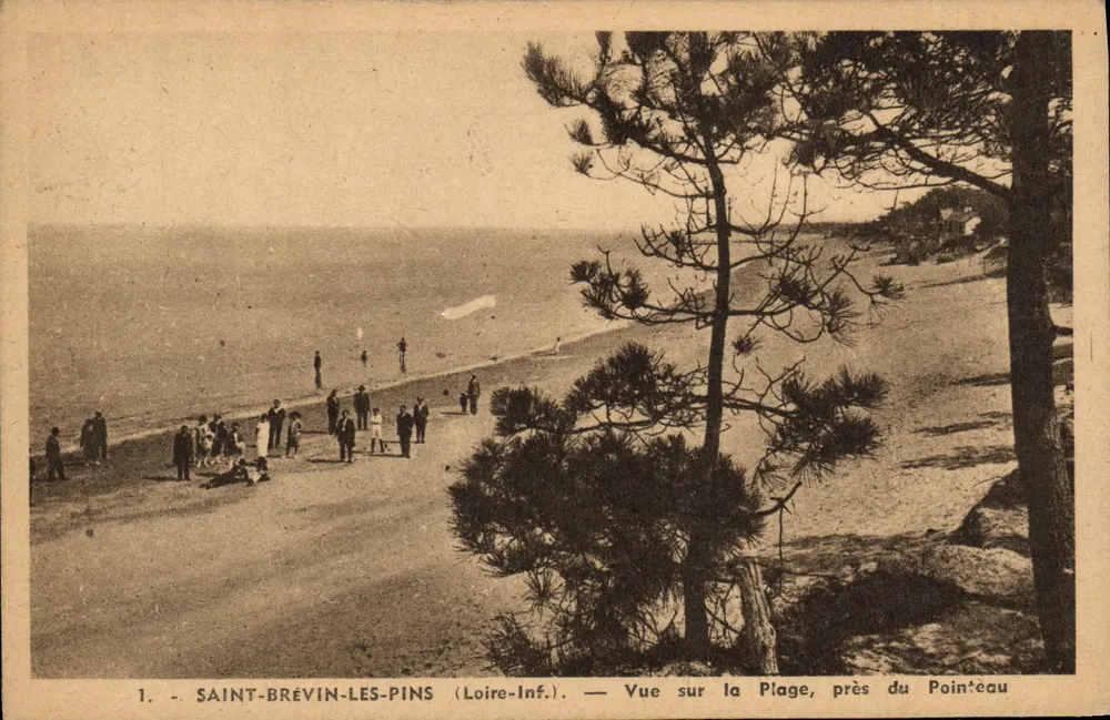 Saint-Brevin-les-Pins (Loire-Inf.) — Ansicht der Strand, nahe dem Pointeau - Vorderseite