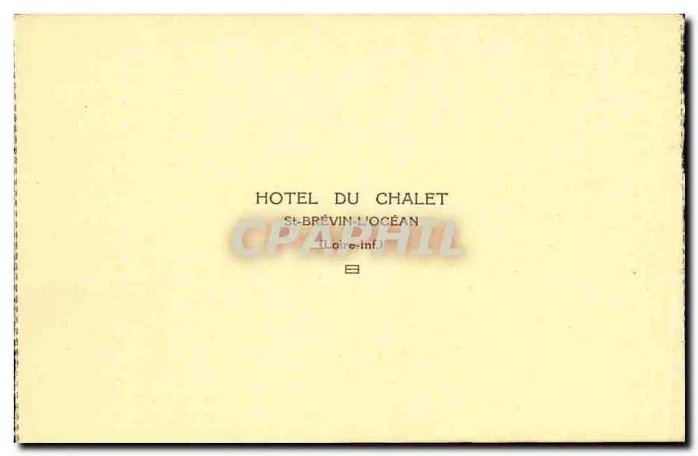 Ein Teil des Parks — Hôtel du Chalet — Saint-Brévin-l'Œcéan (Loire-Inférieure) - Rückseite