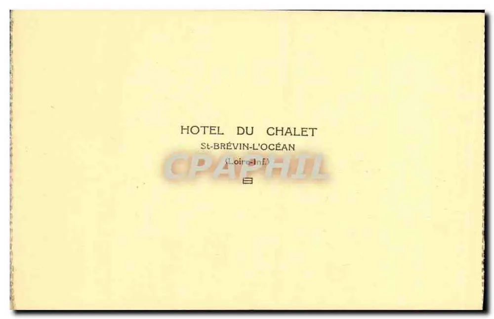 Schreibzimmer — Hotel du Chalet, St-Brévin-l'Océan - Rückseite