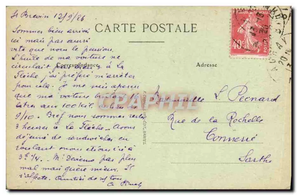 Saint-Brévin-l'Océan (Loire-Inf.) — O Chaos do Pointeau — Editor desconhecido, n° 46 - Verso