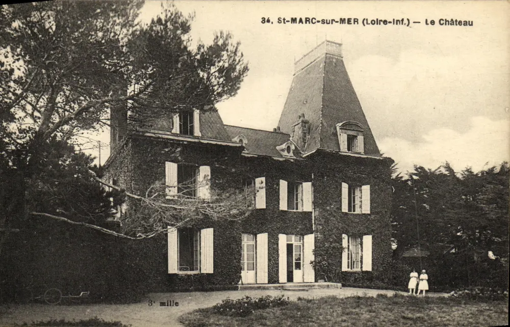 St-MARC-sur-MER (Loire-Inf.) — O Castelo — F. Chapeau, Nantes - Frente