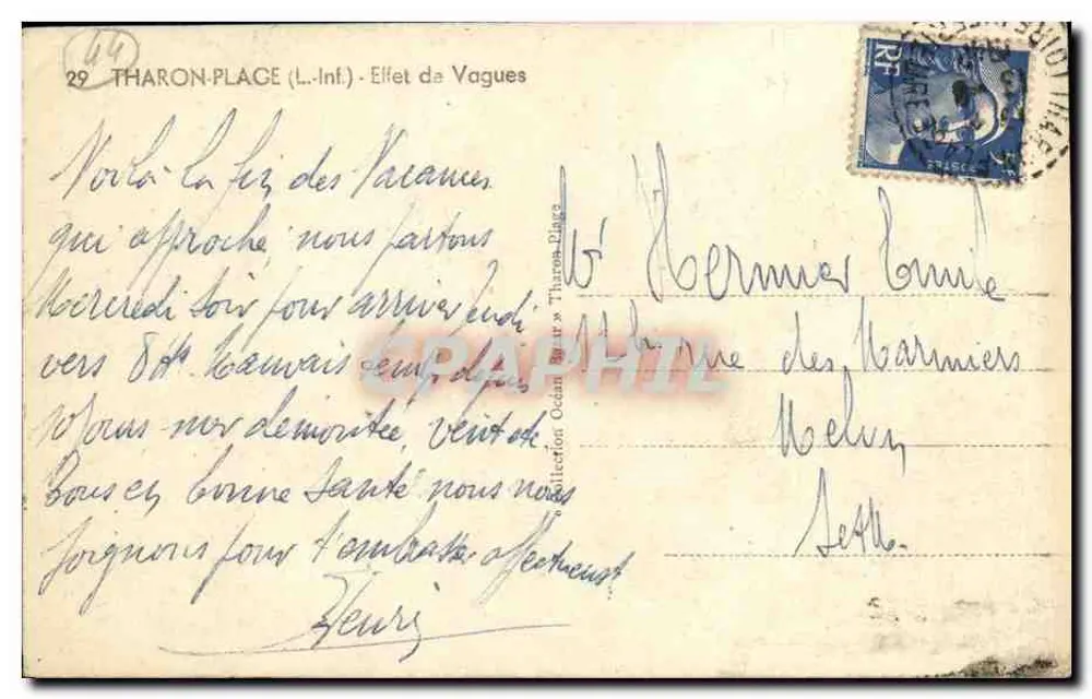 Tharon-Place (L.-Inf.) — Efeito de Ondas — Saby - Verso