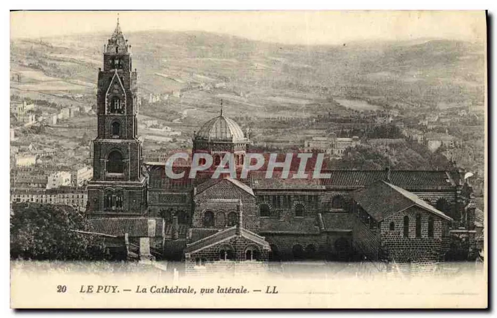 Le Puy — Die Kathedrale, Seitenansicht — LL - Vorderseite