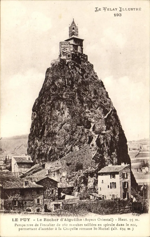 Le Puy - Der Rocher d'Aiguilhe (Ostansicht) - Le Velay Illustré 193 - Vorderseite