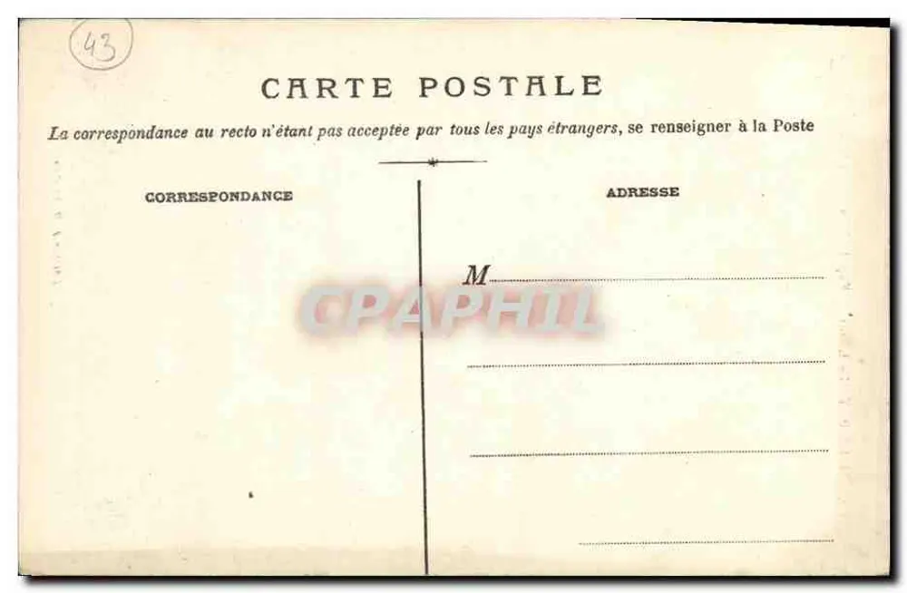 Le Puy (Hte-Loire) — Fachada da Catedral — Edição J. M. Le Puy - Verso