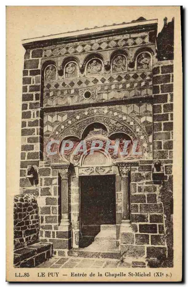 Le Puy — Eingang zur Kapelle Saint-Michel (11. Jahrhundert) — LL.85 - Vorderseite
