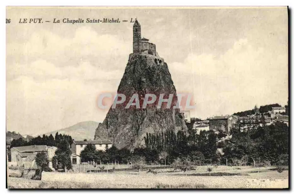 Le Puy — A Capela Saint-Michel — Editor Lévy e Neurdein, Paris - Frente