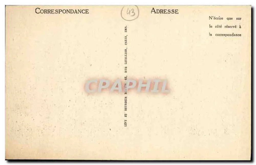 Le Puy — Panoramablick vom Rocher d'Espaly — LL - Rückseite
