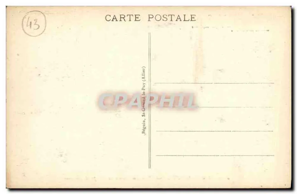Gipfel des Puy de Dôme — Ruinen des Tempels Merkur — Ideal - Rückseite