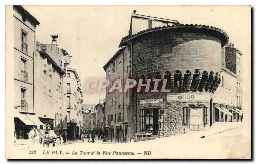 Le Puy — Die Turm und Straße Pannessac — ND - Vorderseite