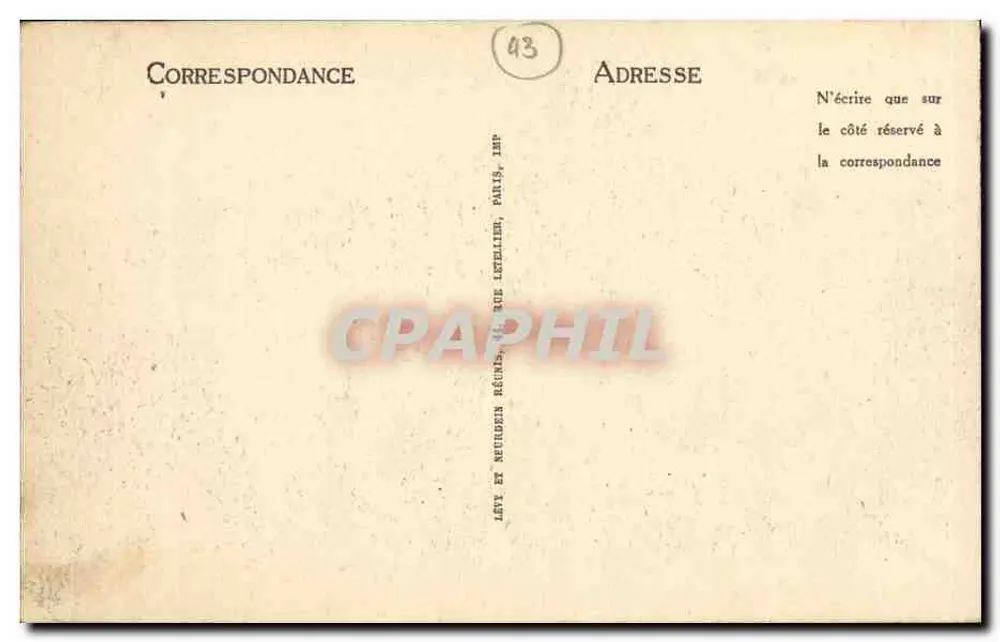 Le Puy — Die Turm und Straße Pannessac — ND - Rückseite