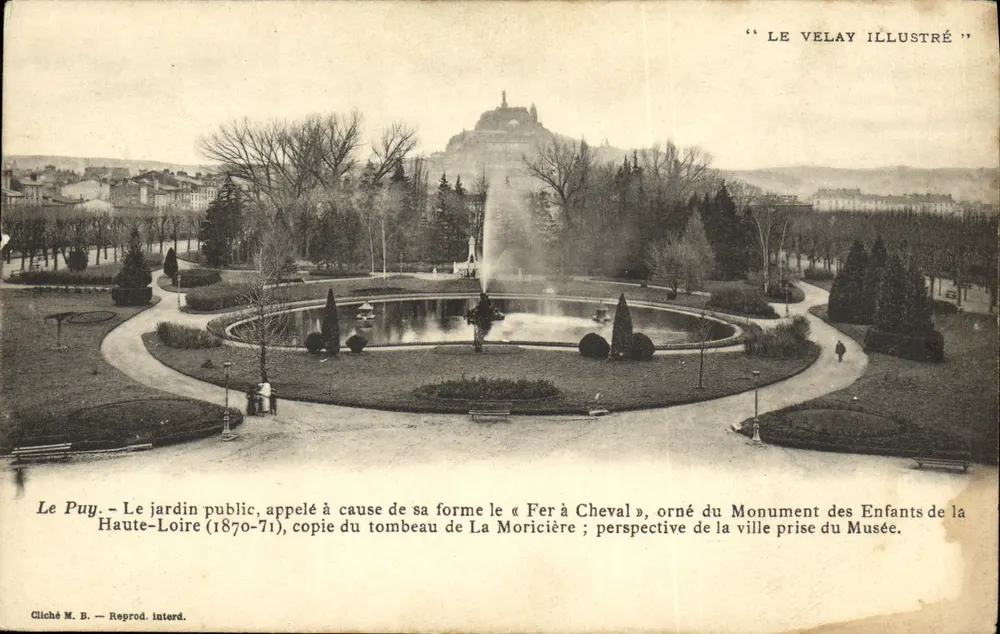 Le Puy — Jardim público « Fer à Cheval » — Le Velay Illustré - Frente