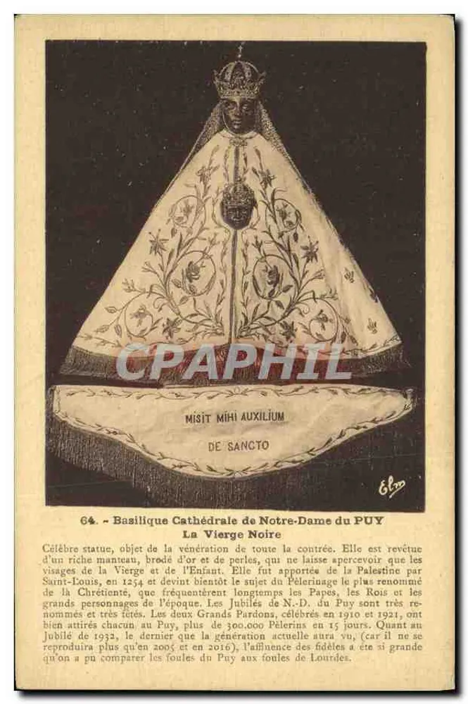 Basilika Kathedrale Notre-Dame du Puy — Die Schwarze Jungfrau — Editions d'Art Margerit Brégeon, Le Puy - Vorderseite
