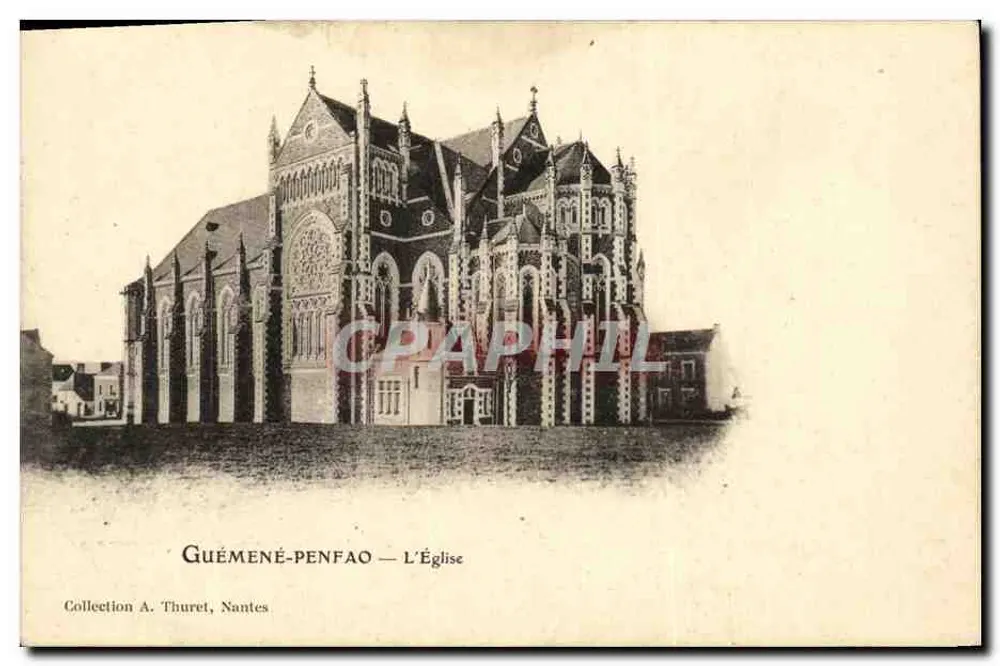Guémené-Penfao — De Kerk — Collectie A. Thuret, Nantes - Voorkant