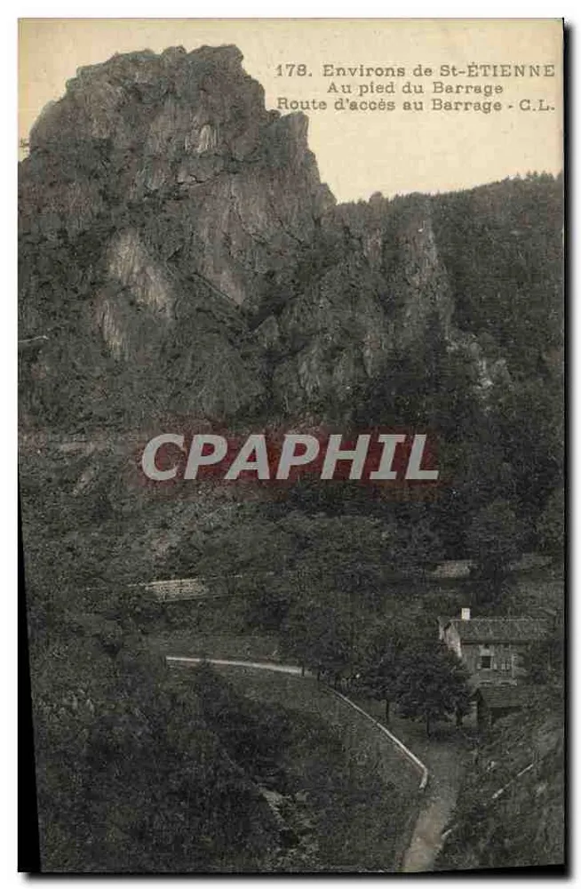 Umgebung von St-ÉTIENNE — Am Fuße des Dams — G.L. n°178 - Vorderseite