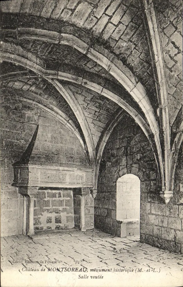 Château de Montsoreau — Gewölbte Halle — Cliché Éditions de l'Ouest - Vorderseite
