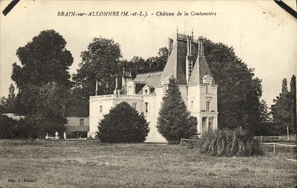 Brain-sur-Allonnes (M.-et-L.) — Château de la Coutancière — Éd. F. Renaut - Vorderseite