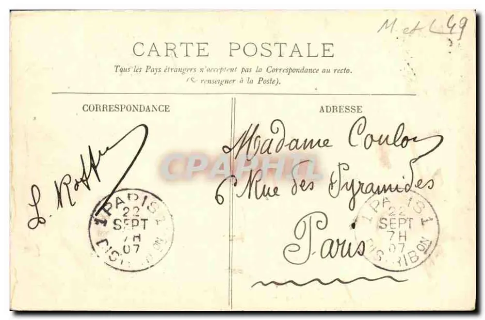 Chaumont — Pris de la Loire — LL. — Éditeur LL. - Verso