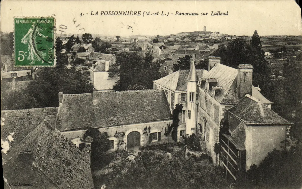 La Possonnière (M.-et-L.) — Panorama sur Lalleud — Éditeur Ardouin - Vorderseite